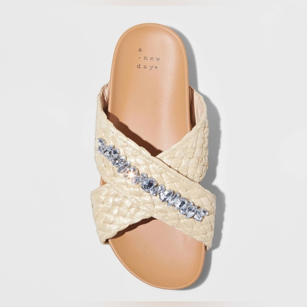 A New Day 8.5 Rhinestone Sandals!!